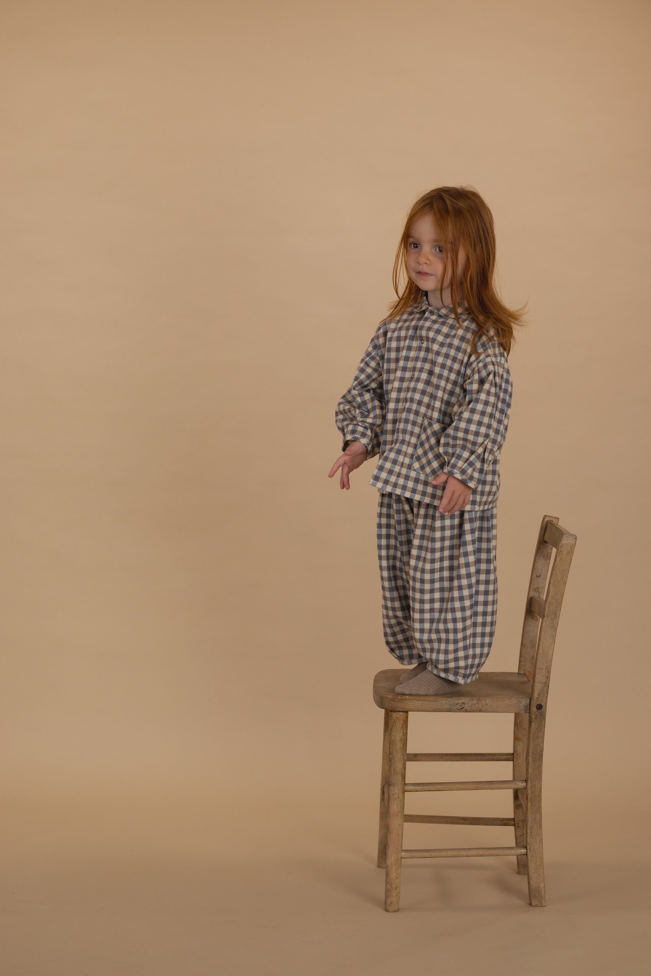 <Organic zoo> Shoreline Gingham Lodge Pants　