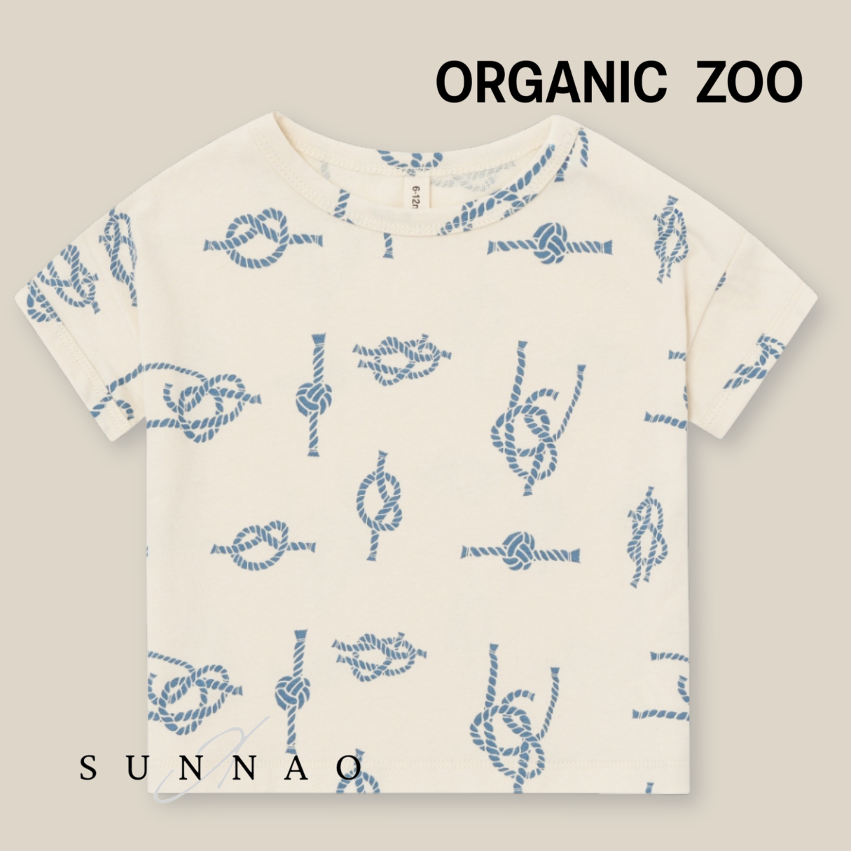 <Organic zoo> Sailor Knots Boxy T-Shirt - DROP2