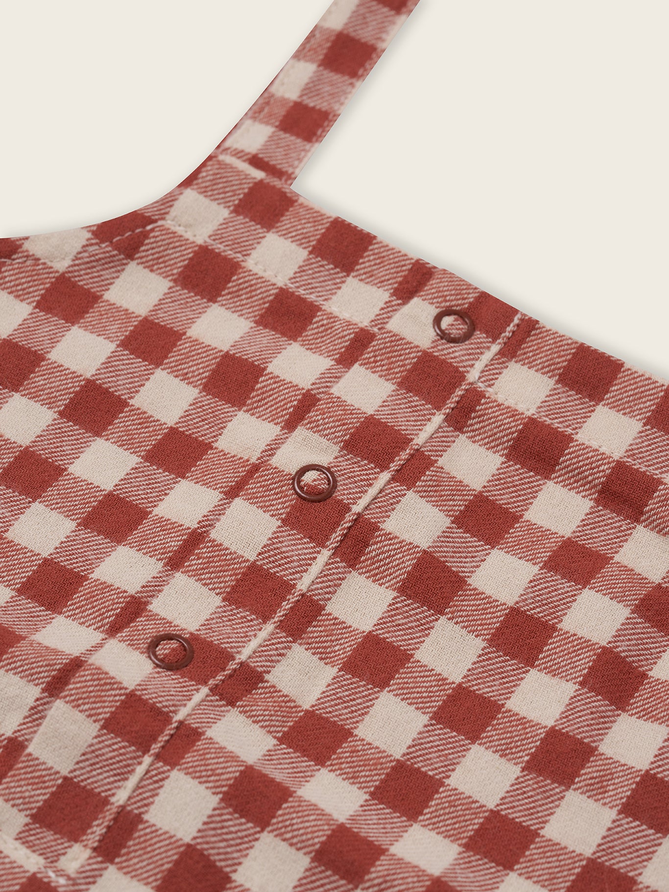 <Organic zoo> Paprika Gingham Salopette