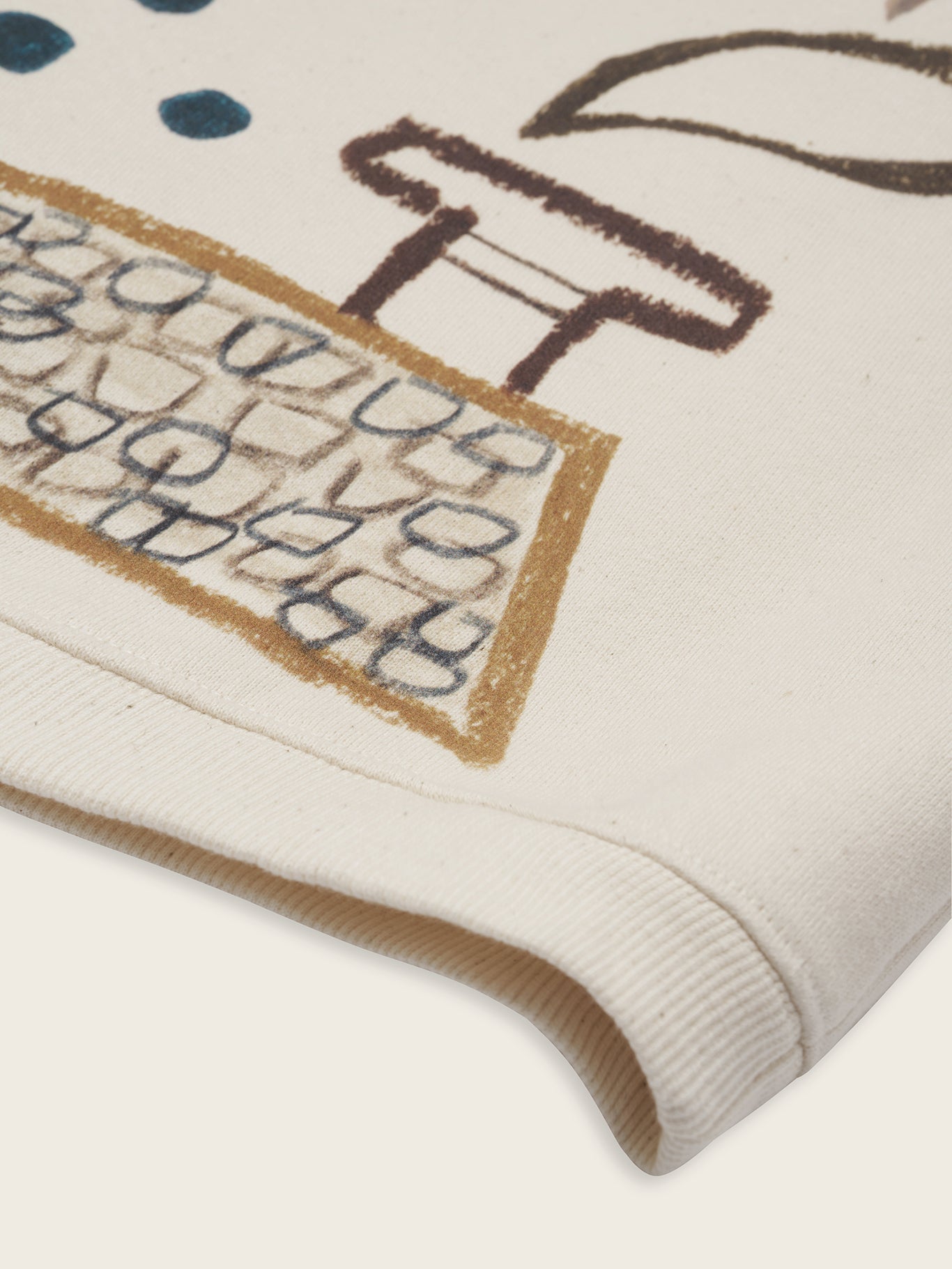 <Organic zoo> Rooftop Gathering Sweatshirt Undyed