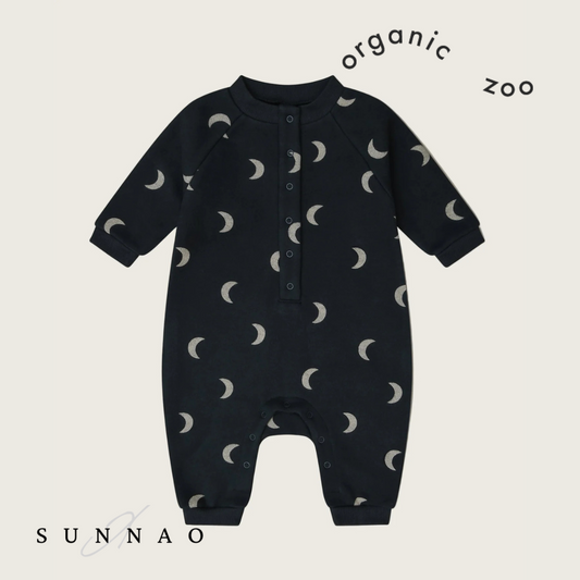 <Organic zoo> Charcoal Midnight Onesie