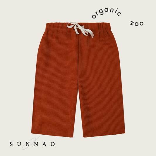 <Organic zoo>Paprika Waffle Wide Leg Pant