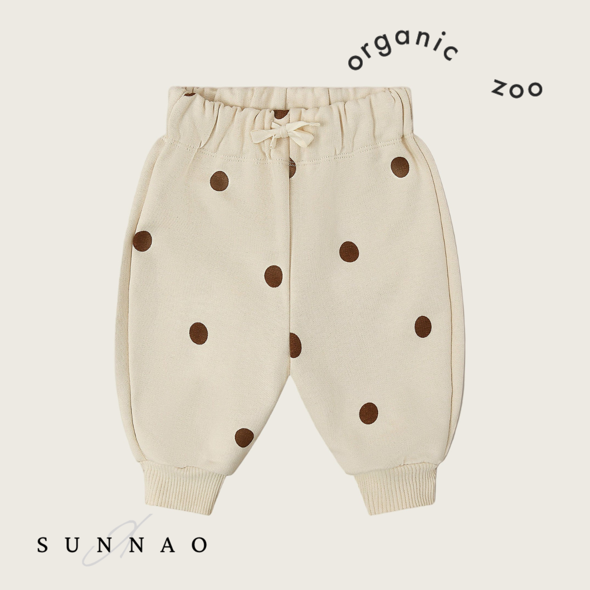 <Organic zoo>Undyed Cotton Dots Sweatpants