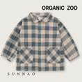 Load image into Gallery viewer, <Organic zoo> Fog Blue Gingham Lodge Shirt
