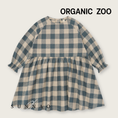 Load image into Gallery viewer, <Organic zoo> Fog Blue Gingham Field Dress
