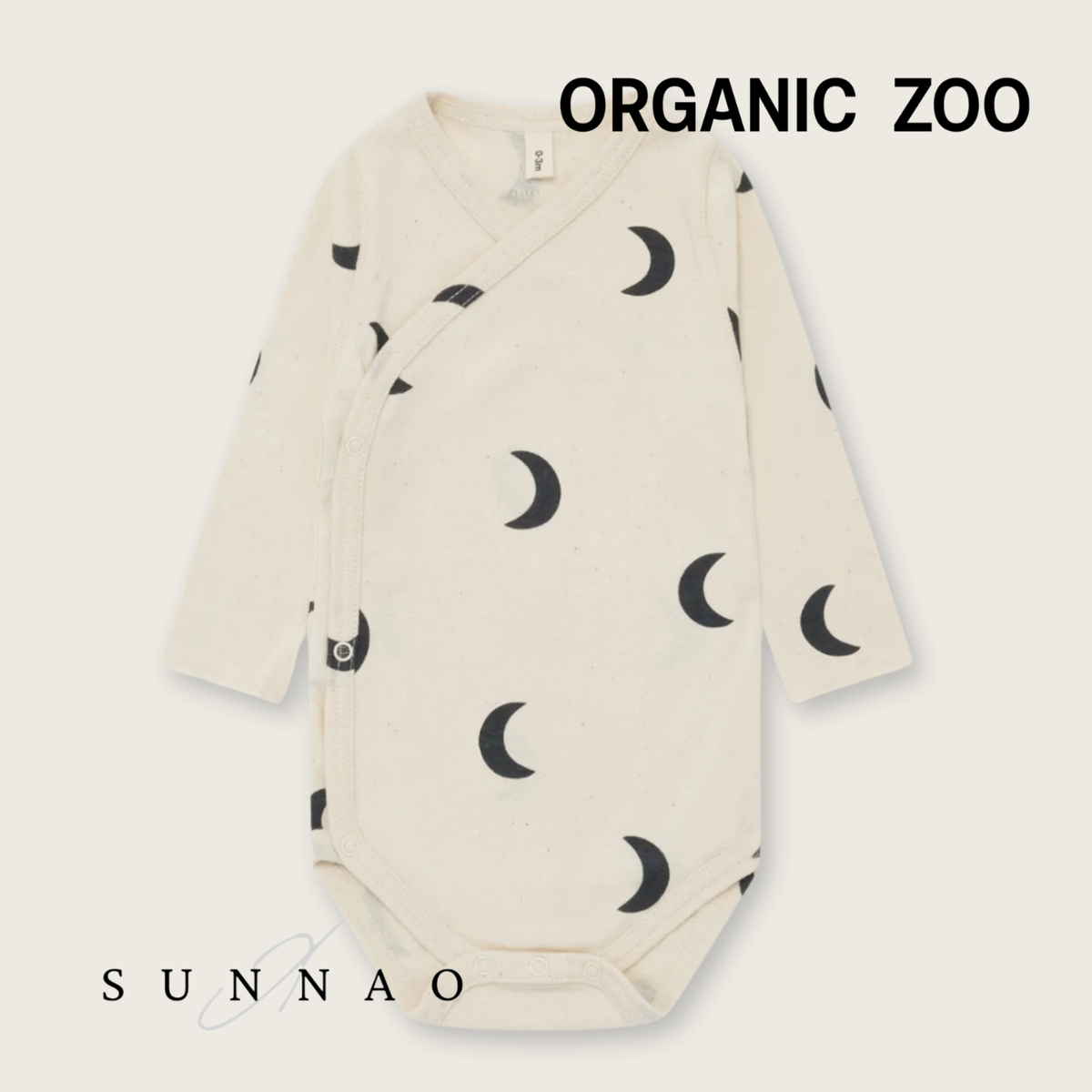<Organic zoo> Undyed Midnight Wrap Bodysuit