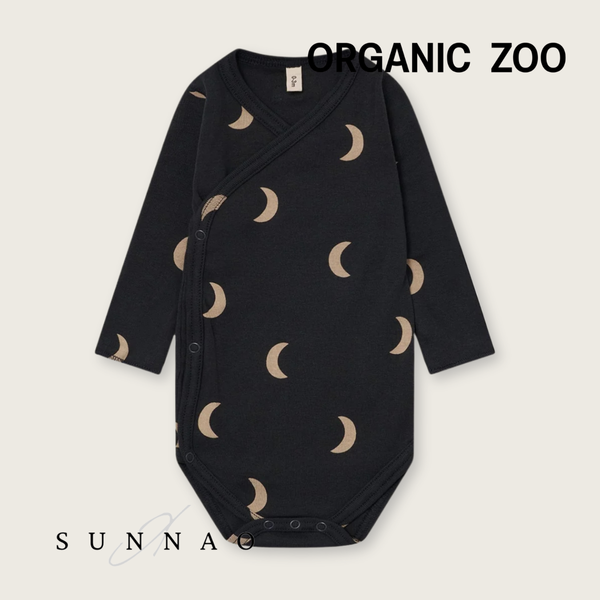 <Organic zoo> Charcoal Midnight Wrap Bodysuit