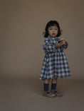 Load image into Gallery viewer, <Organic zoo> Fog Blue Gingham Field Dress
