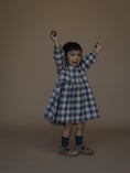 Load image into Gallery viewer, <Organic zoo> Fog Blue Gingham Field Dress
