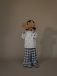 将图像加载到画廊查看器中, <Organic zoo> Fog Blue Gingham Frill Culotte
