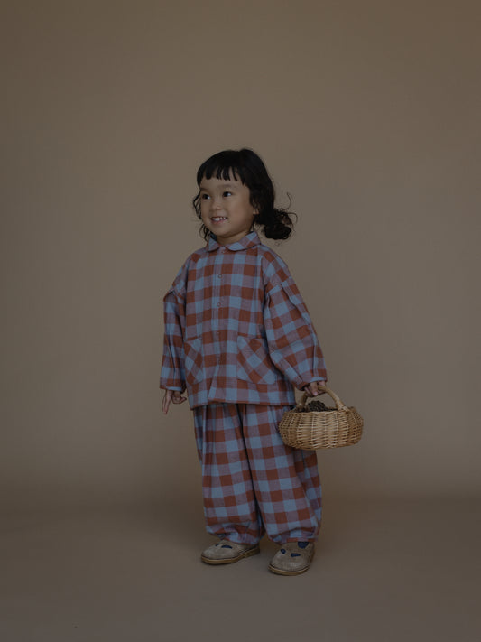 <Organic zoo> Maple Gingham Lodge Pants