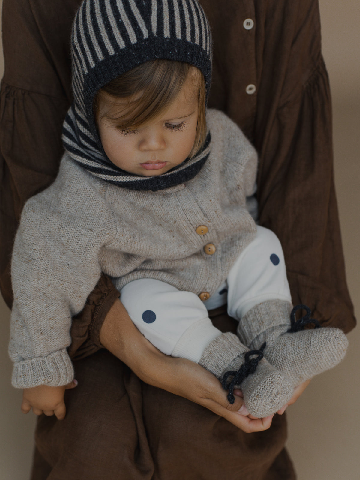 <Organic zoo> Fog Blue Dots Sweatpants