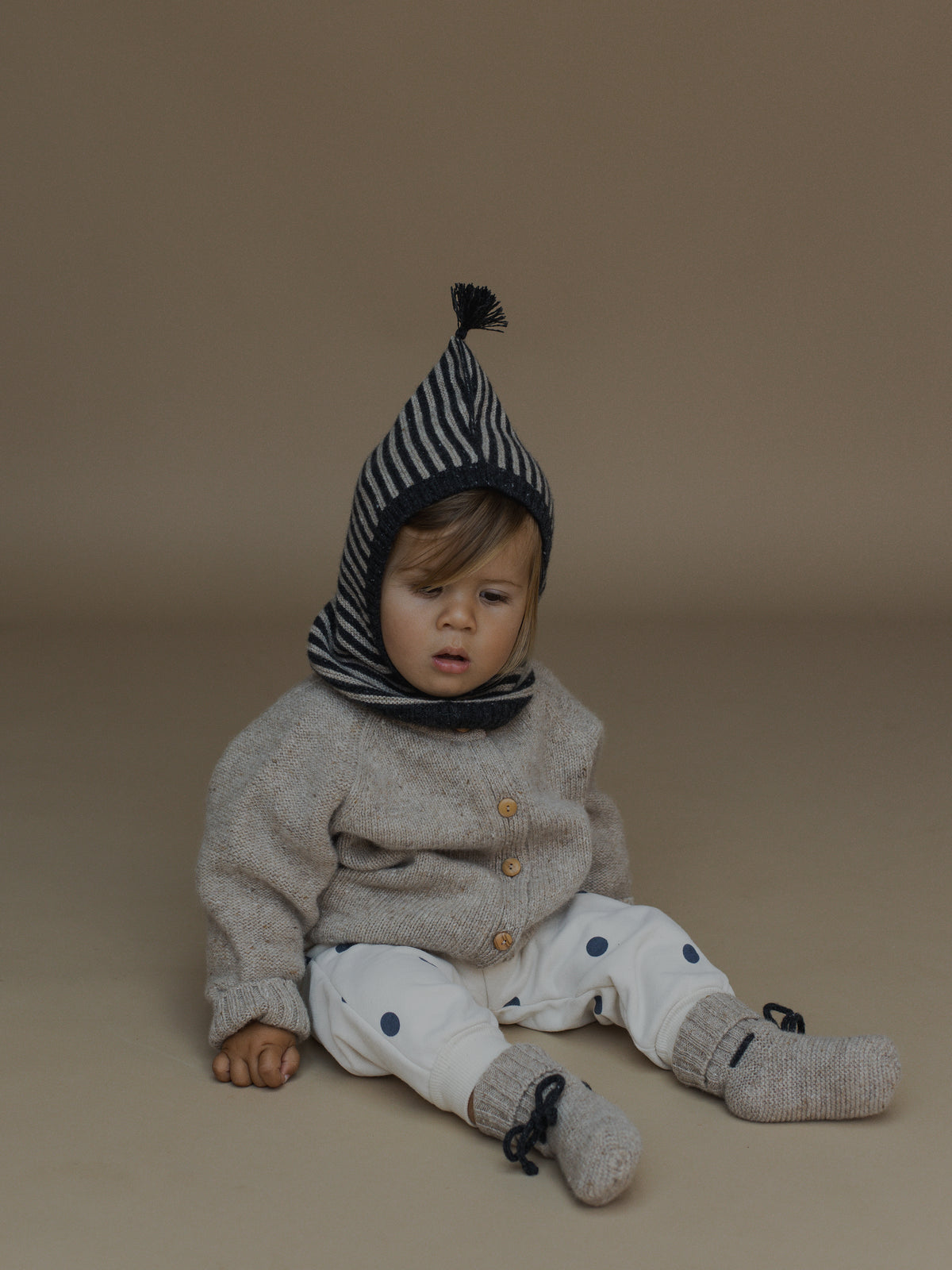 <Organic zoo> Fog Blue Dots Sweatpants