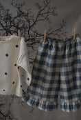 将图像加载到画廊查看器中, <Organic zoo> Fog Blue Gingham Frill Culotte
