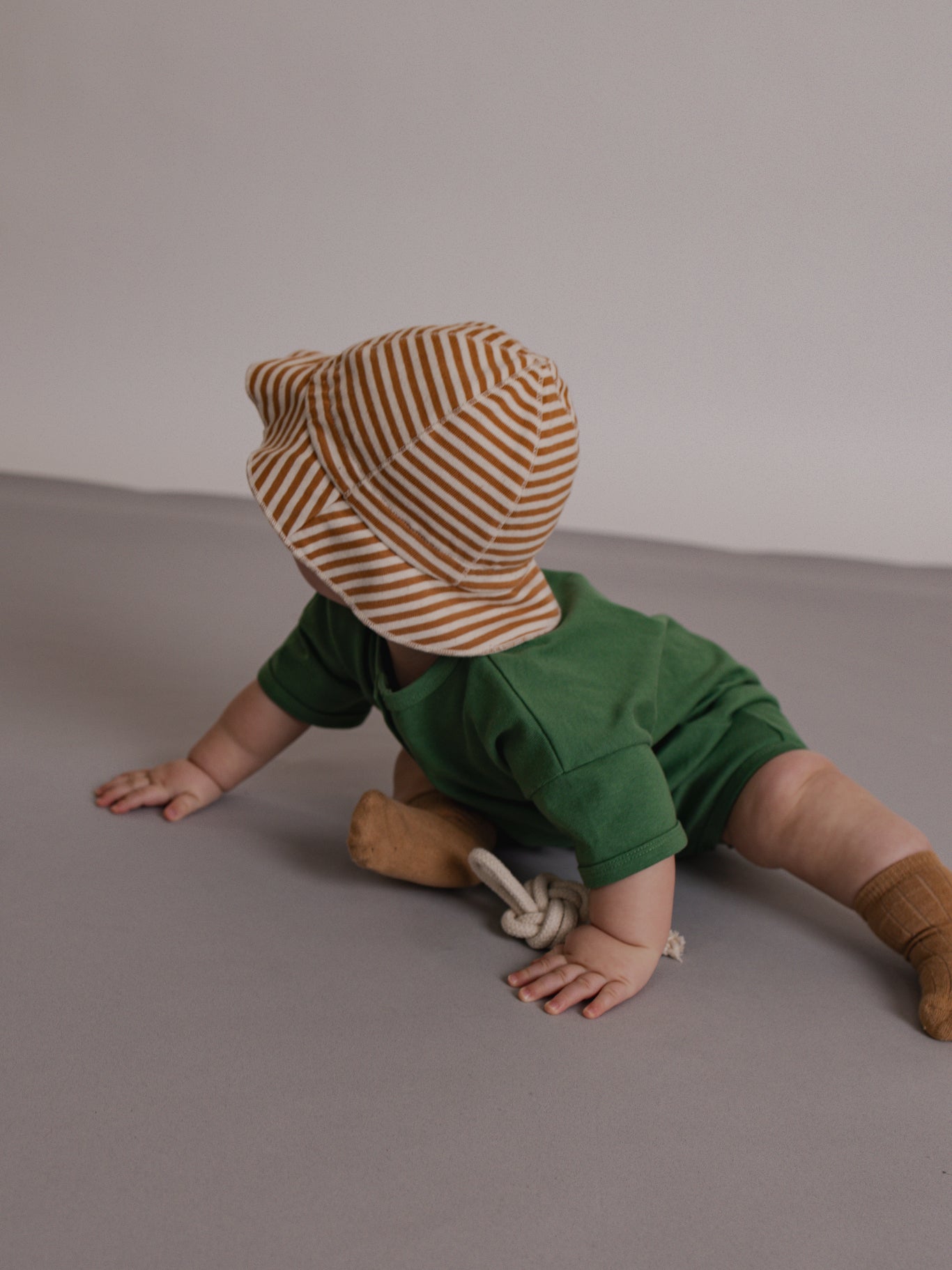 <Organic zoo> Copper Stripes Sun Hat - DROP2