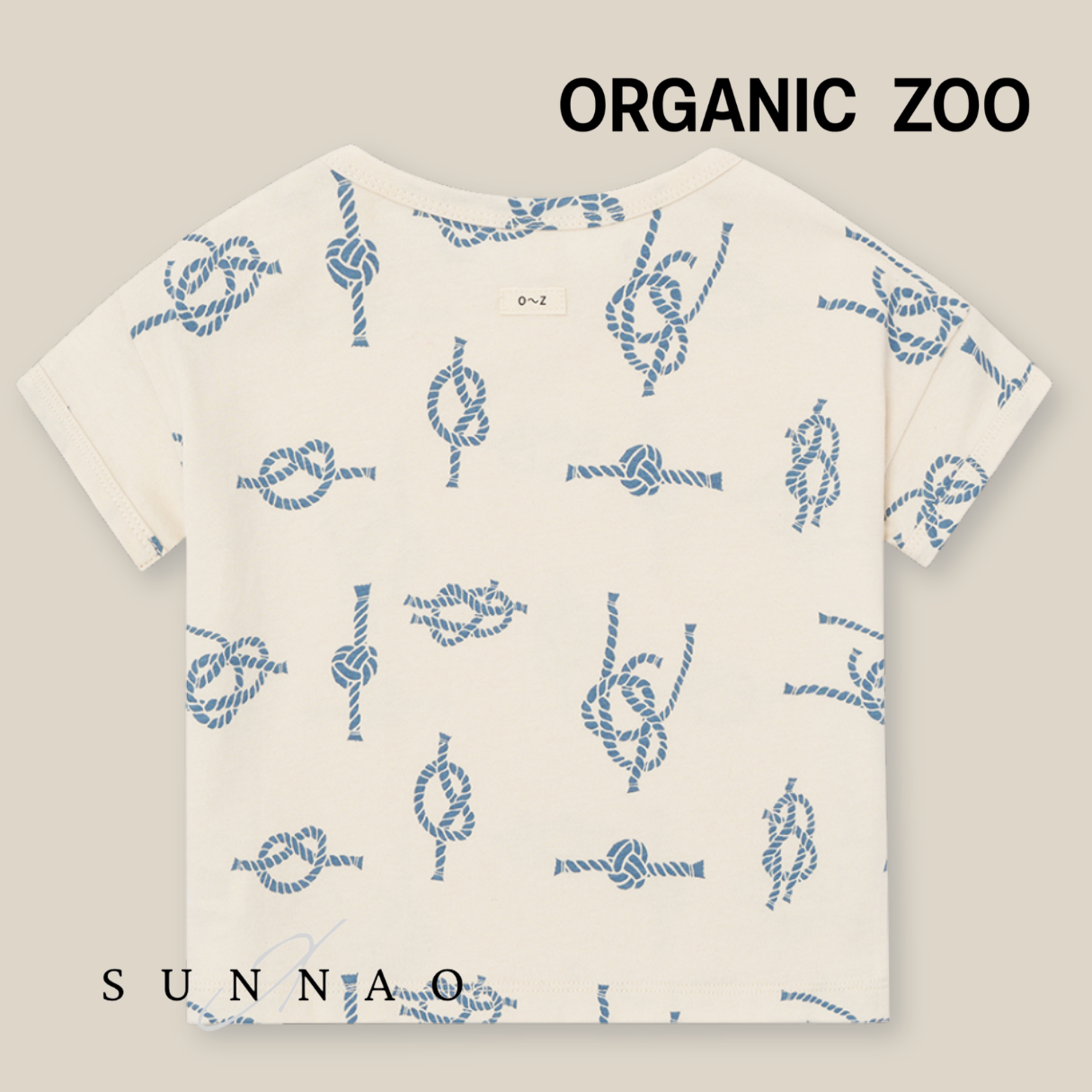 <Organic zoo> Sailor Knots Boxy T-Shirt - DROP2