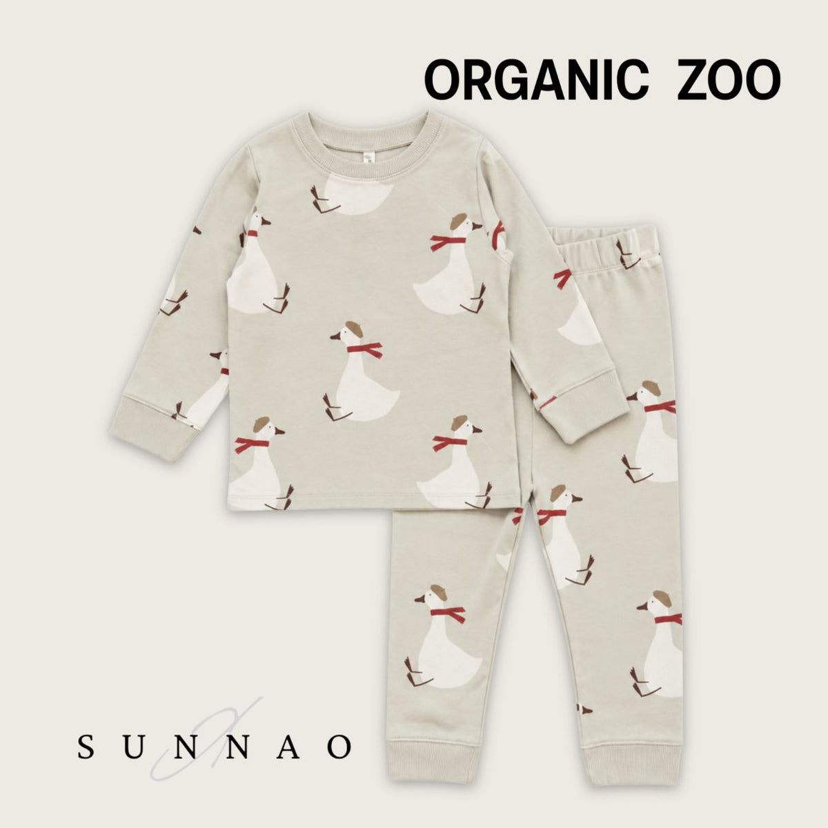 【予約】<Organic Zoo> Christmas Goose PJ's