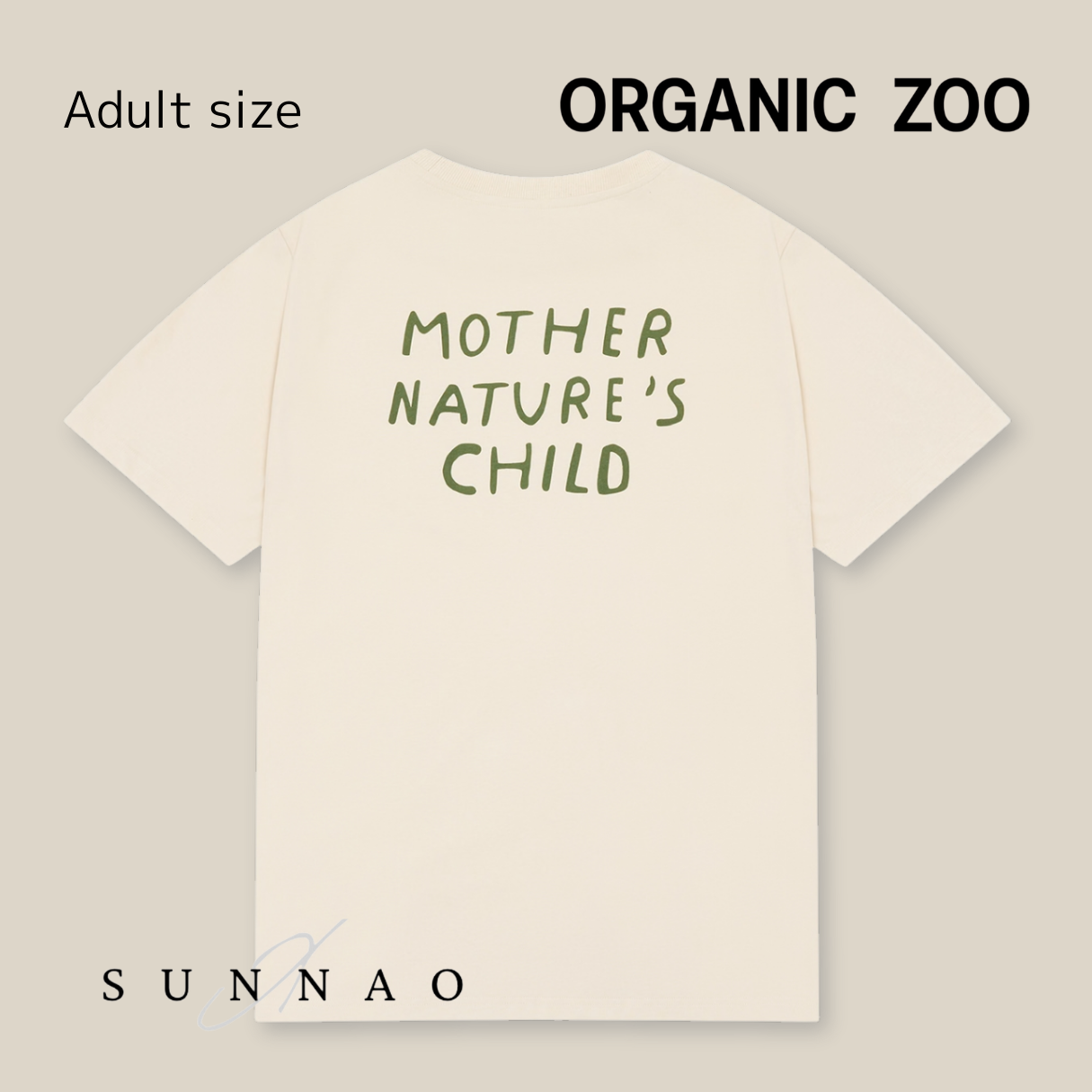 <Organic zoo> Mother Nature's Child Boxy T-Shirt  - DROP1　