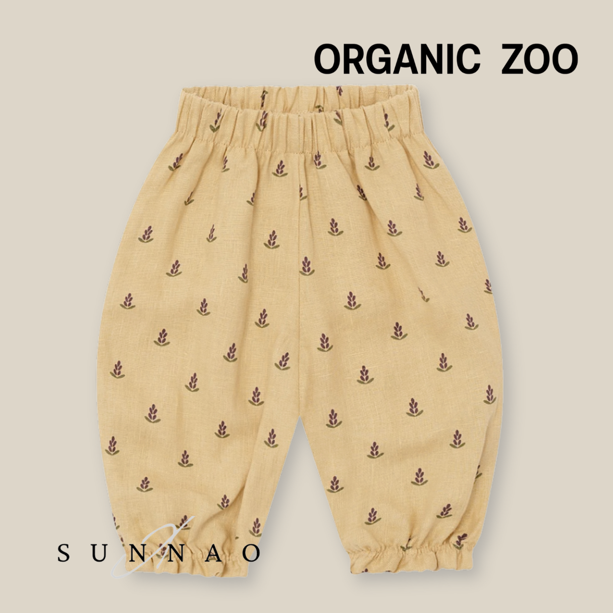 <Organic zoo> Lavender Bloom Gardener Pants - DROP1　