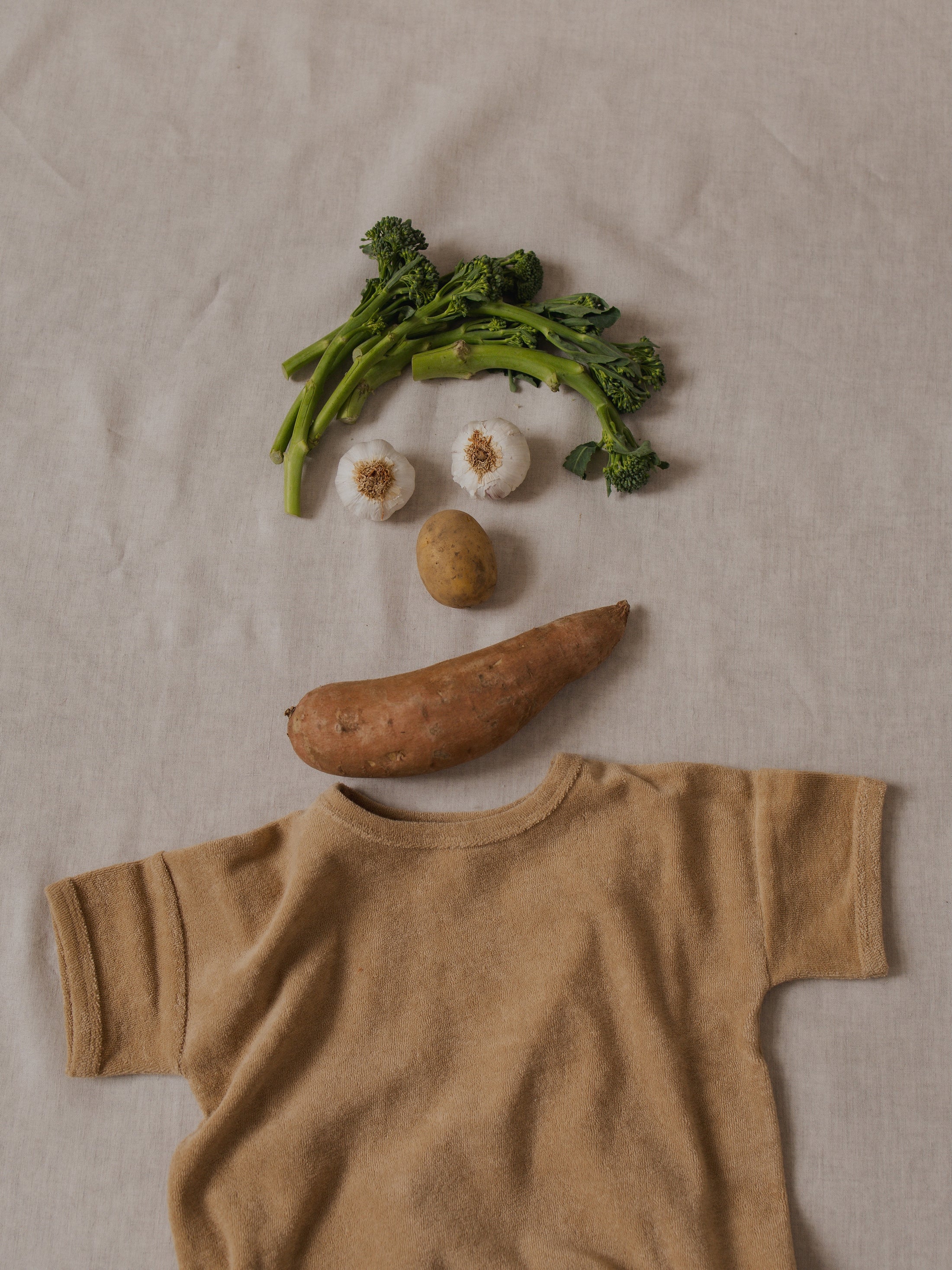 <Organic zoo> Wheat Terry Boxy T-Shirt - DROP1