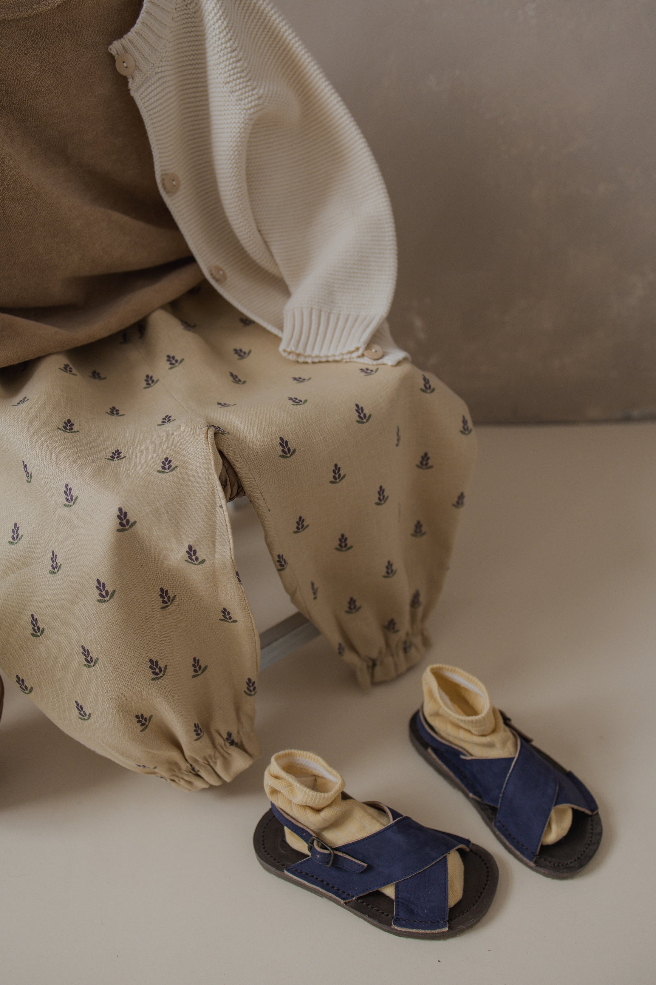 <Organic zoo> Lavender Bloom Gardener Pants - DROP1　