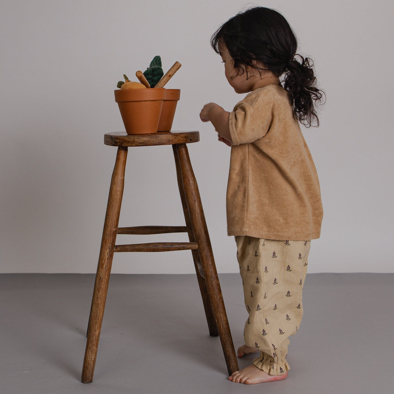 <Organic zoo> Lavender Bloom Gardener Pants - DROP1　