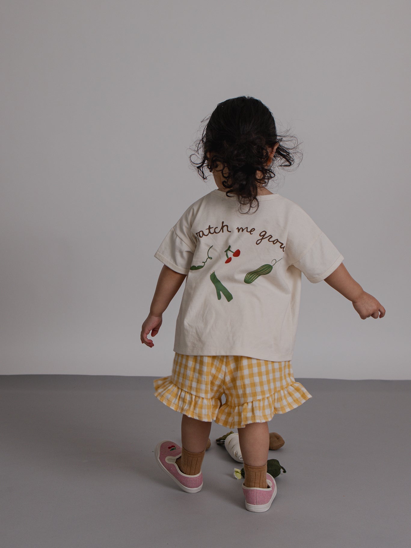 <Organic zoo> Honeycomb Gingham Frill Shorts - DROP1　