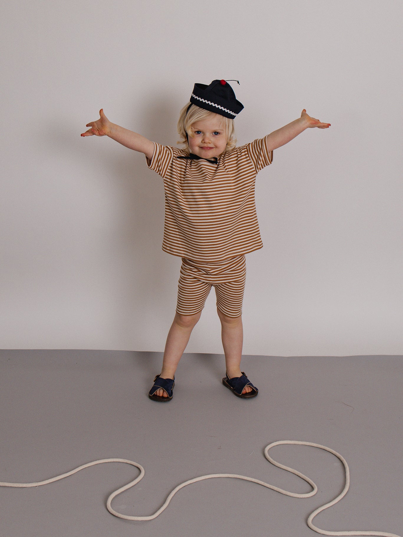 <Organic zoo> Copper Stripes Biker Short - DROP1　