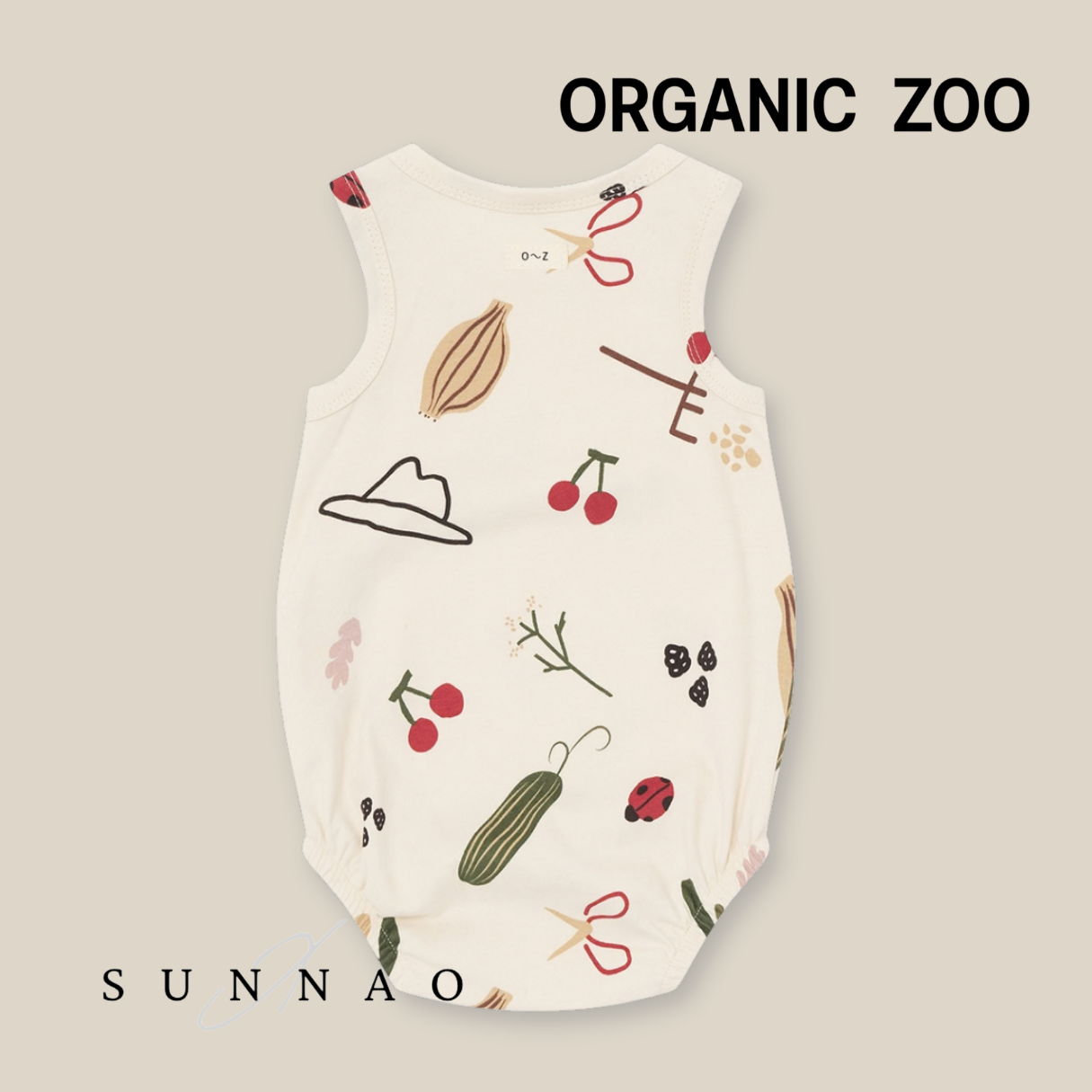 <Organic zoo> Grow & Gather Sleeveless Bodysuit - DROP1　