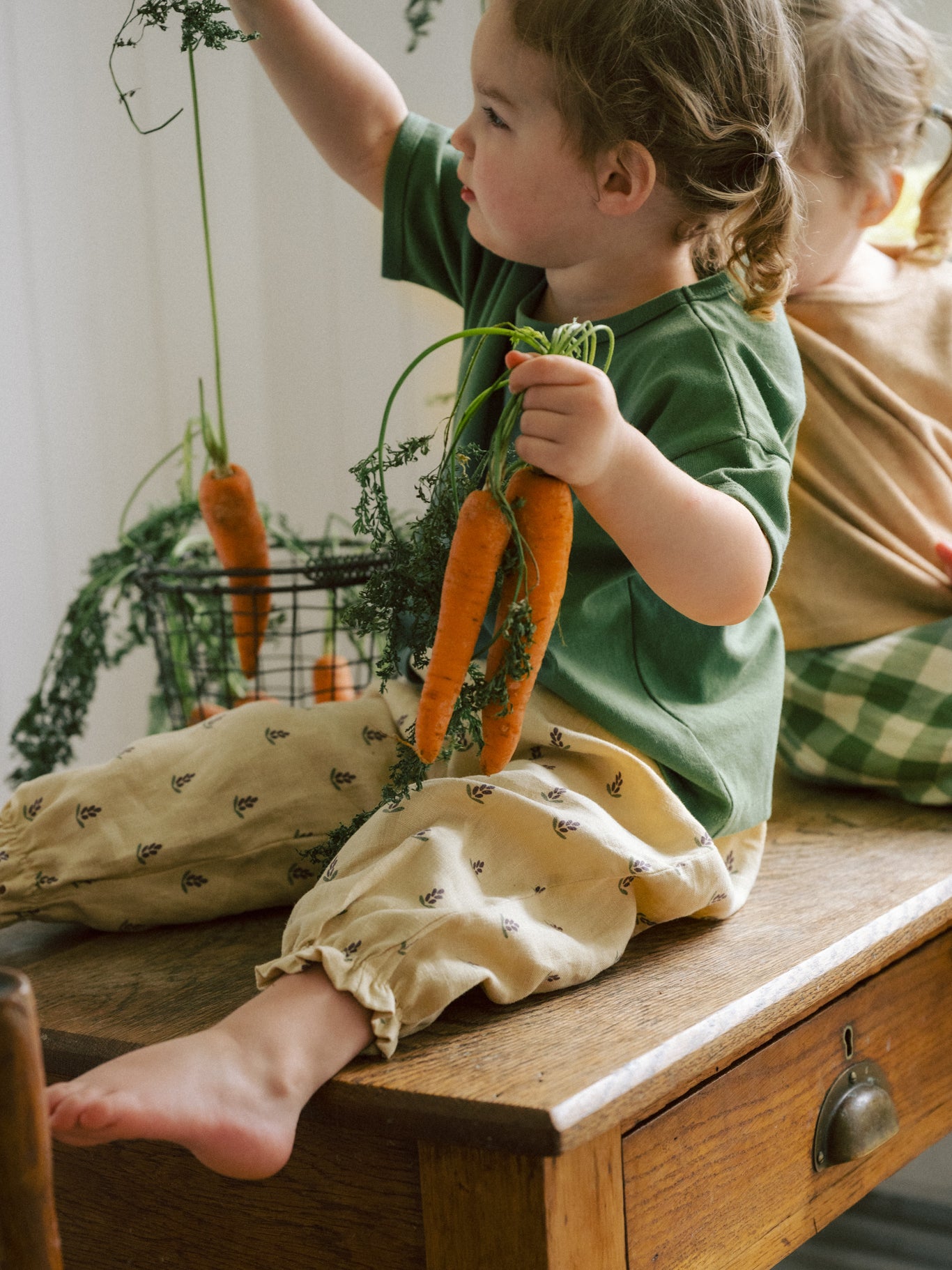 <Organic zoo> Lavender Bloom Gardener Pants - DROP1　