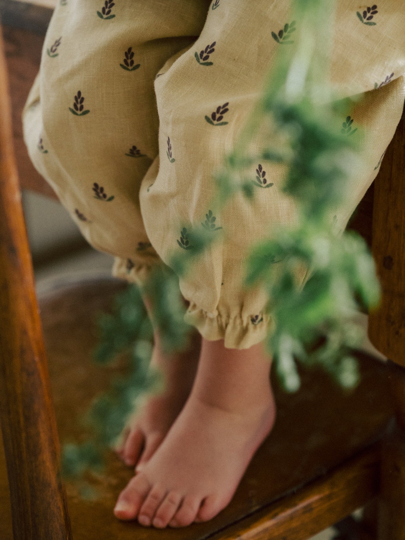 <Organic zoo> Lavender Bloom Gardener Pants - DROP1　