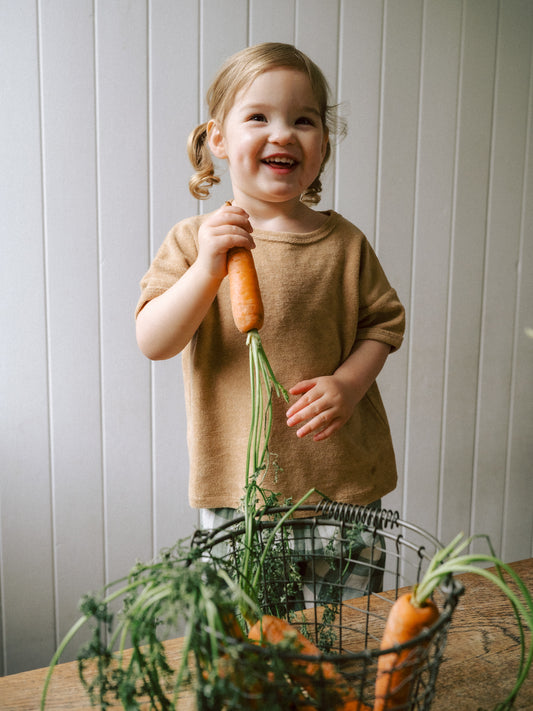 <Organic zoo> Wheat Terry Boxy T-Shirt - DROP1