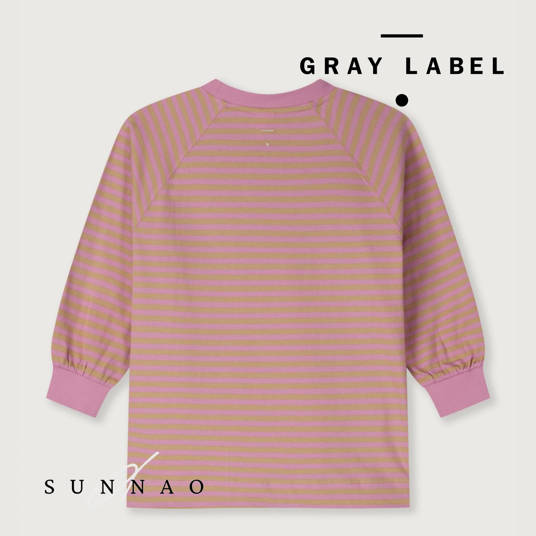 GRAY LABEL Oversized L/S Tee - BLUE GRAY (1-8Y)