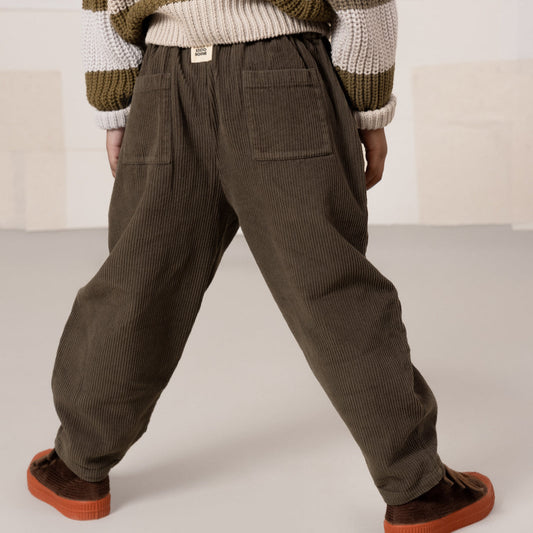 <STUDIO BOHEME PARIS> CARROT PANTS - DARK TAUPE