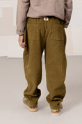 갤러리 뷰어로 이미지로드, <STUDIO BOHEME PARIS> CARROT PANTS - GREEN NUTRIA
