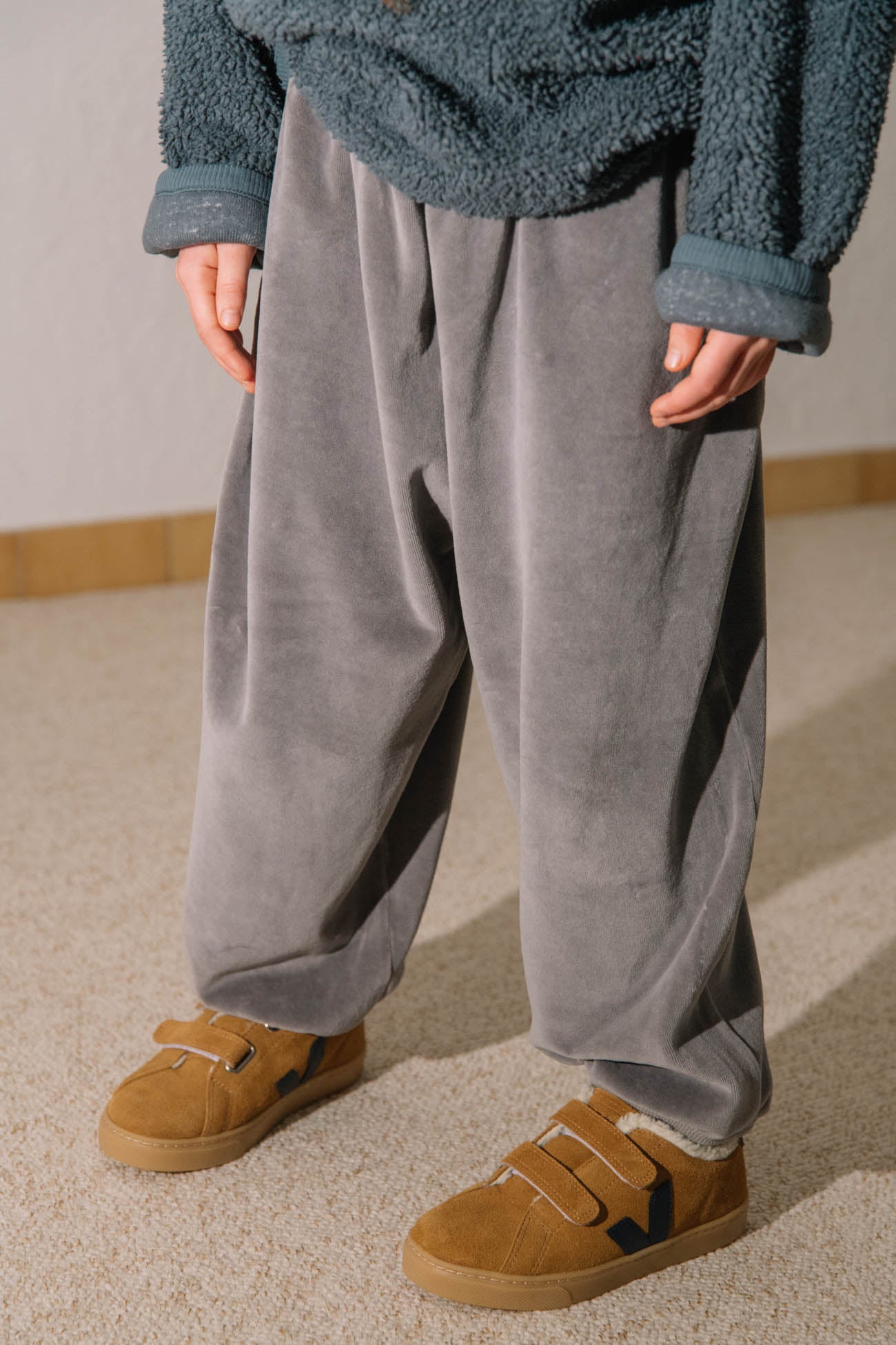 <STUDIO BOHEME PARIS> PORGY PANTS - GREY FLANNEL