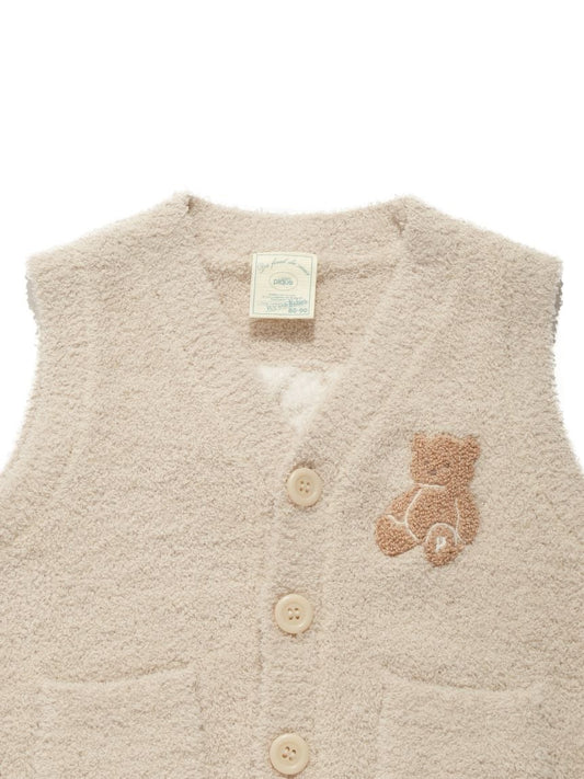 <gelato pique> BABY POWDER BEAR VEST