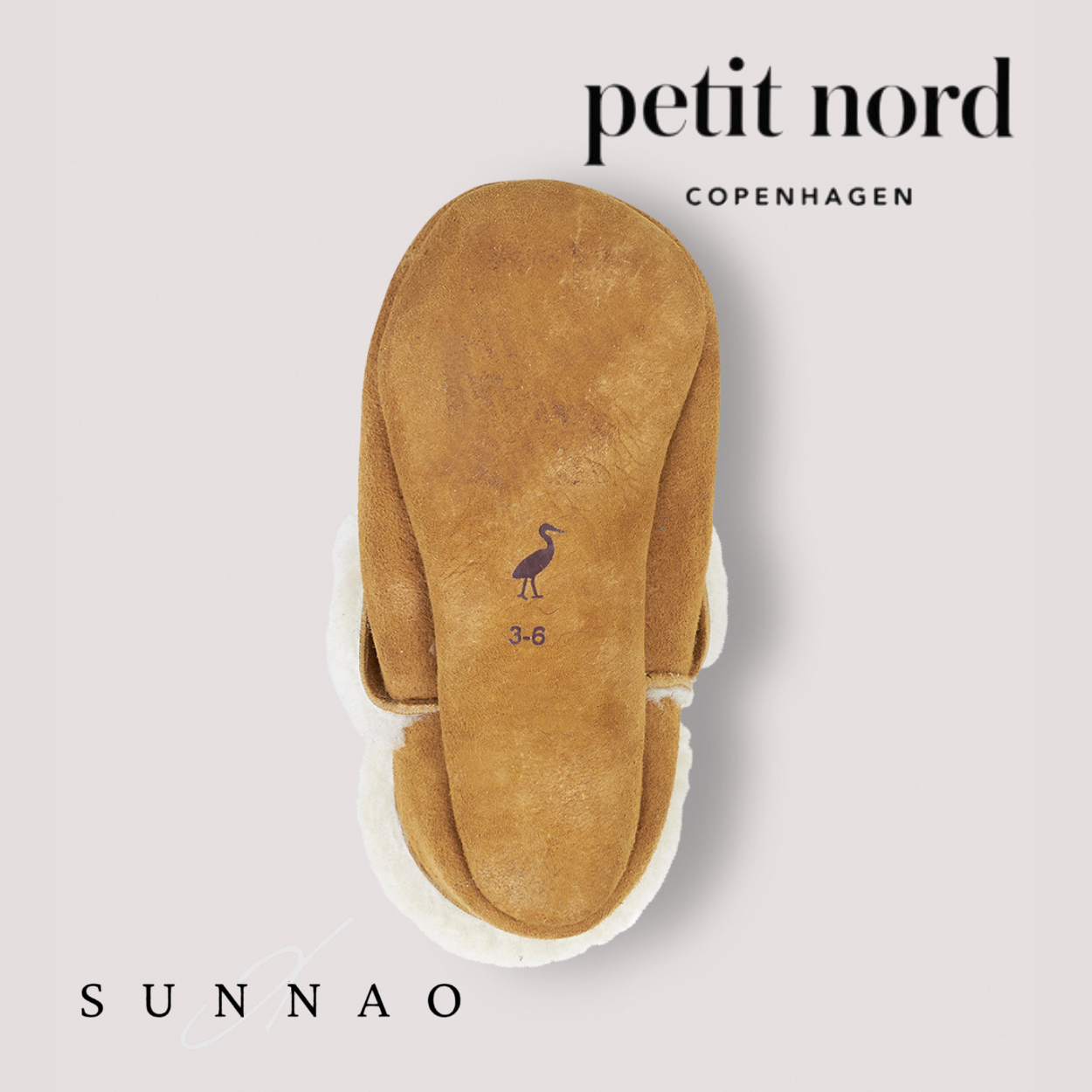 <Petit Nord>  Shearling Bootie- Cognac