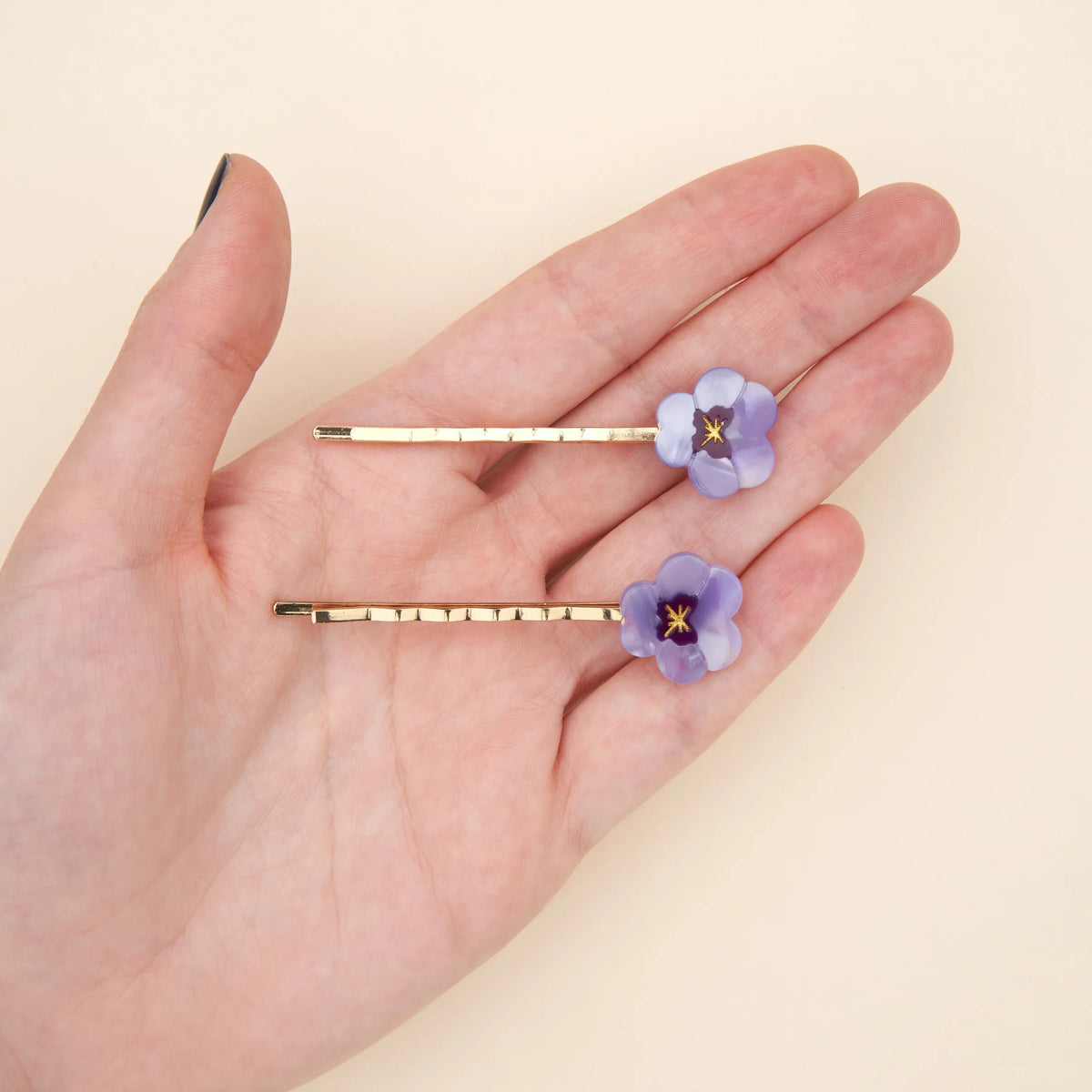 <COUCOU SUZETTE> Pansies Bobby Pins