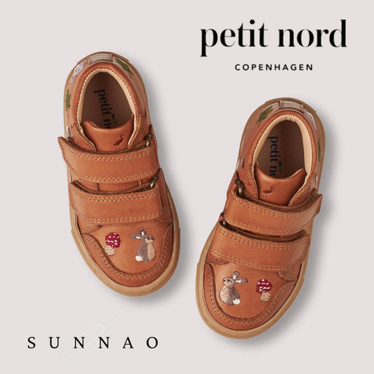 <Petit Nord> Sneaker Mushroom W.Land - Cognac