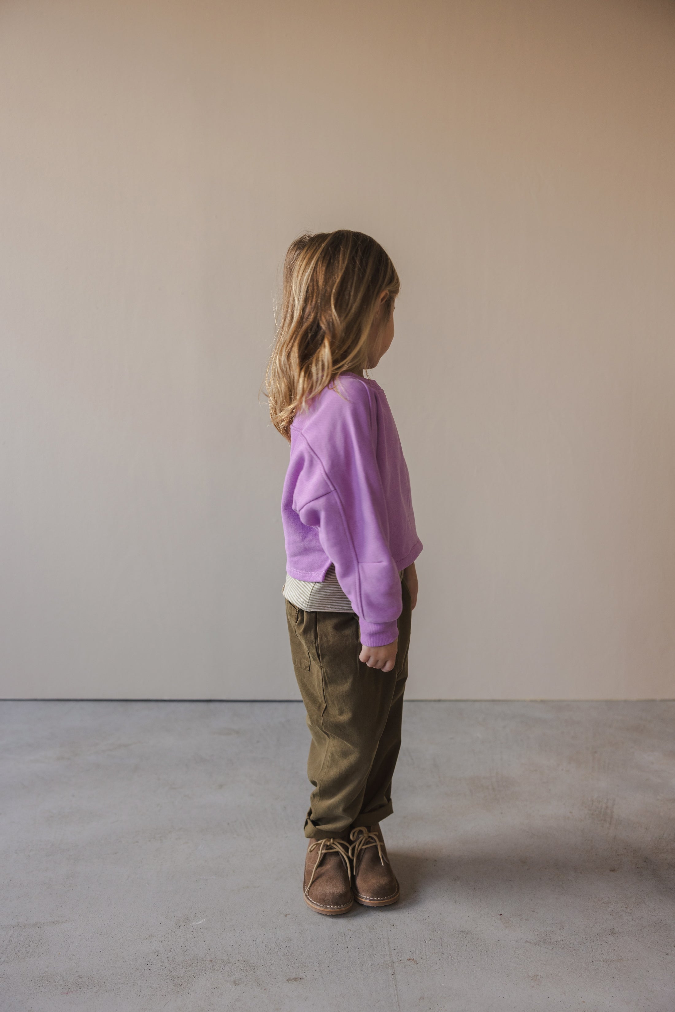 <Phil&Phae> Twill loose pants - dark moss