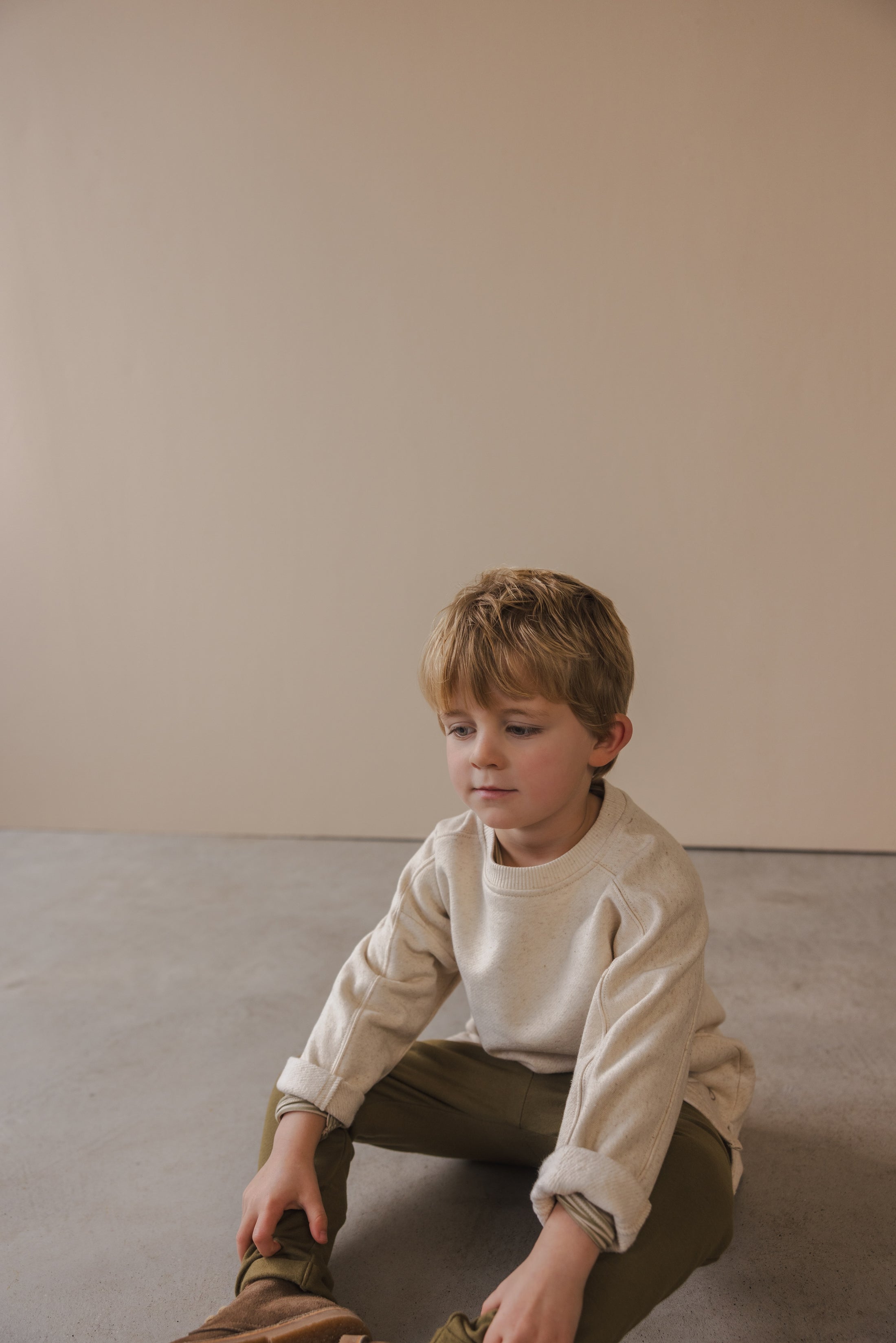 <Phil&Phae> Loose sweater l/s linen-brend - natural