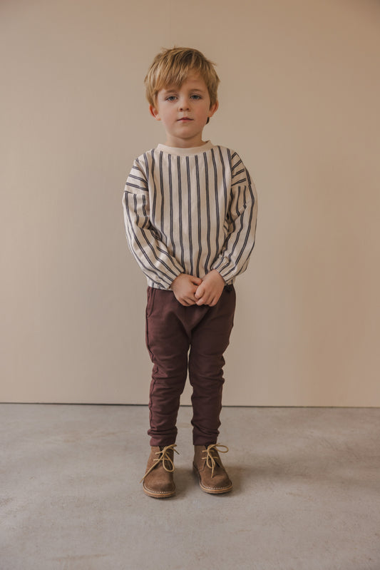 <Phil&Phae> Sweater slub stripes - graphite stripes