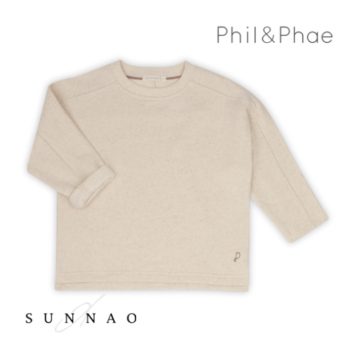 <Phil&Phae> Loose sweater l/s linen-brend - natural