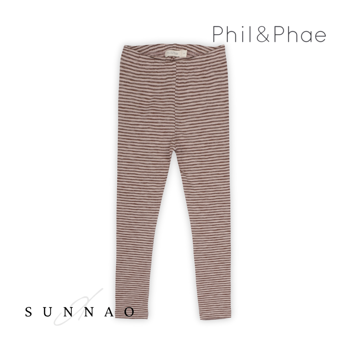 <Phil&Phae> Leggings stripes - chocolate stripes