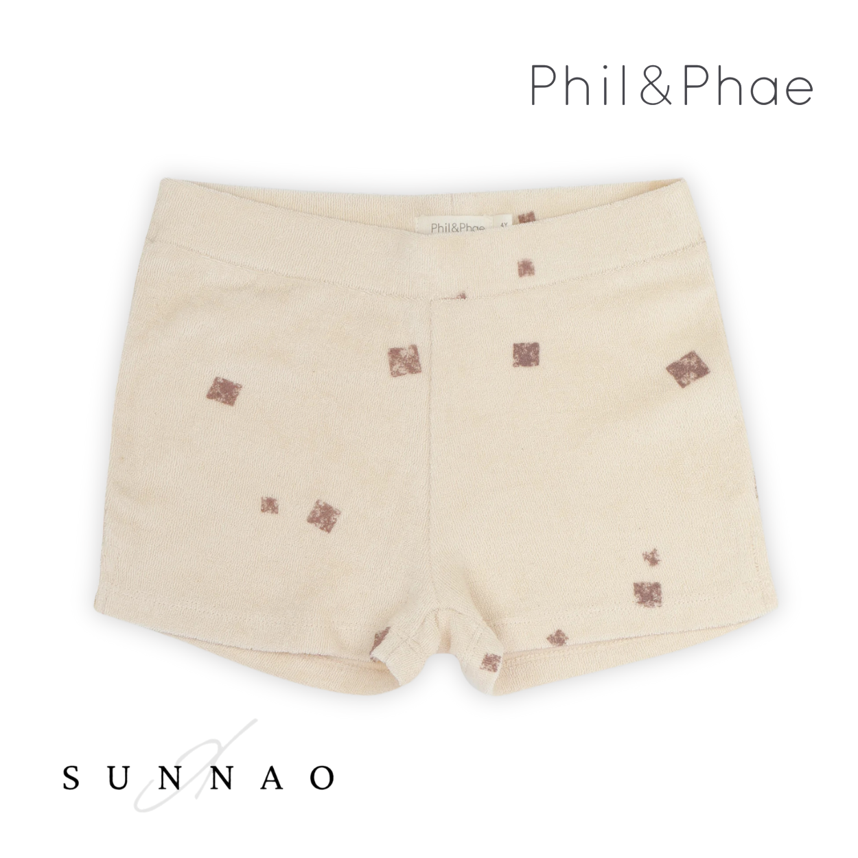 <Phil&Phae>Frotté shorts tiles - soft amethyst