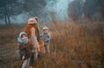 Load image into Gallery viewer, <Popelin> Mod.60.1 - Brown plaid woollen cape coat　
