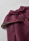 Load image into Gallery viewer, <Popelin> Mod.60.2 - Wine red woollen cape coat　
