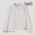 Gallery viewerに画像を読み込む, <Popelin> Mod.15.1 - Off-white blouse with embroidered baby collar　
