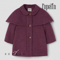 Load image into Gallery viewer, <Popelin> Mod.60.2 - Wine red woollen cape coat　

